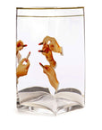 VASO IN VETRO ""TOILETPAPER"" Cm. 15x15 h.30