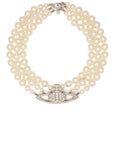 COLLANA THREE ROW PEARL BAS