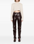 FELPA OPEN SIDE LINEN KNIT CROPPED