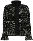 GIACCONE Tweed x Grosgrain Blouson