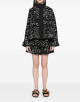 GIACCONE Tweed x Grosgrain Blouson
